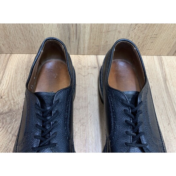 Allen Edmonds Mens MacNeil Wingtip Derby Dress Shoes Black Leather Brogues 11 B main image 14
